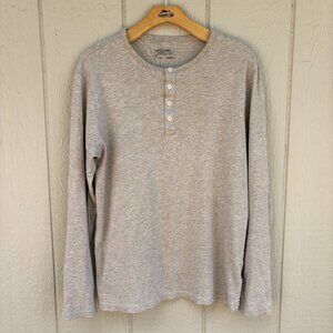 Patagonia Long Sleeve Daily Henley Mens Medium Birch White Outdoor Fall Gorpcore